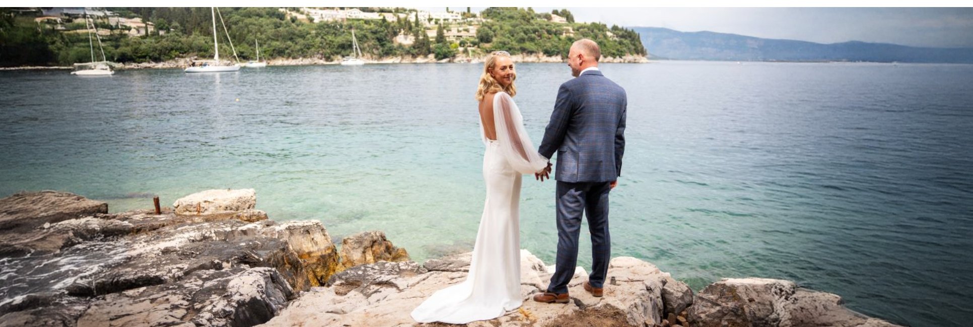 Christine & Andy-  A romantic wedding in one of Corfu’s most idyllic seafront views