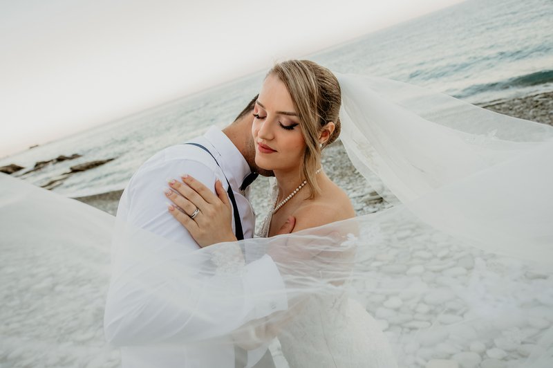 Vassiliki & Lazaros - a romantic seaside, day-after shoot In Pelion
