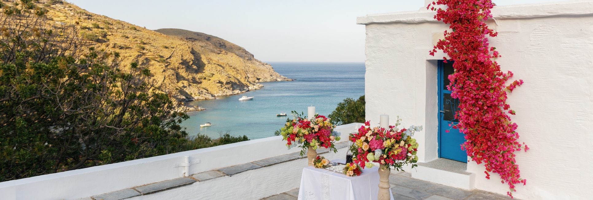 Ilias & Mikaela  – Αn elegant summer wedding at Kourtesis Wine Estate in Andros