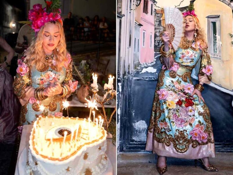 Cake Boutique Corfu- Madonna with Birthday Cake in Corfu