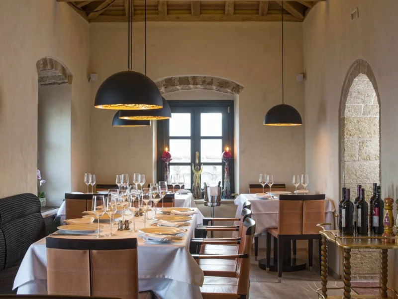 Moni Emvasis Luxury Suites fine dining at Chrisovoulo Restaurant