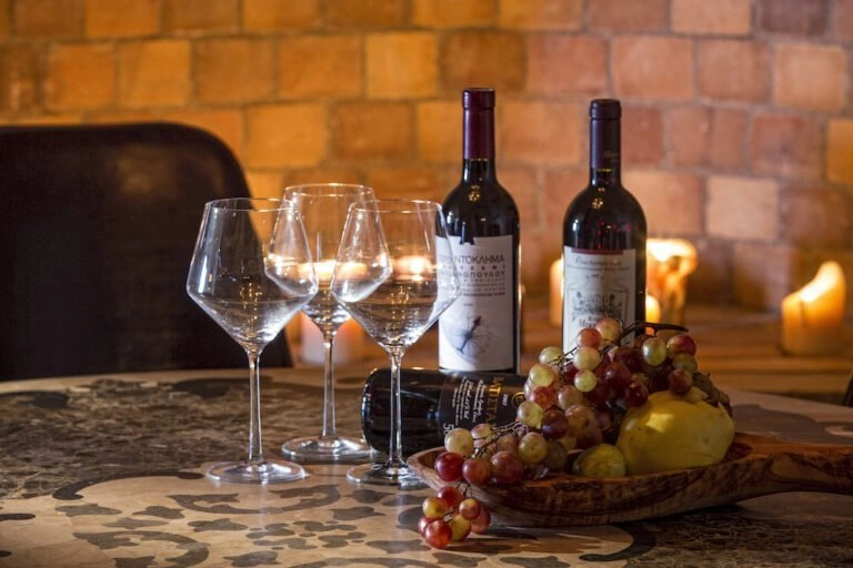 Celebrate your wedding with fine wines at Moni Emvasis Luxury Suites in Monemvasia