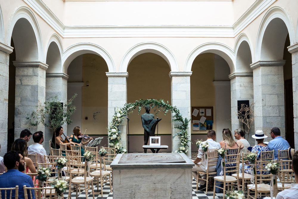 A romantic wedding in Syros - Ilia & Flavio