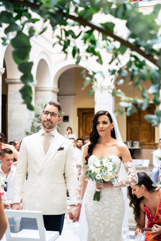 A romantic wedding in Syros - Ilia & Flavio -ceremony begins