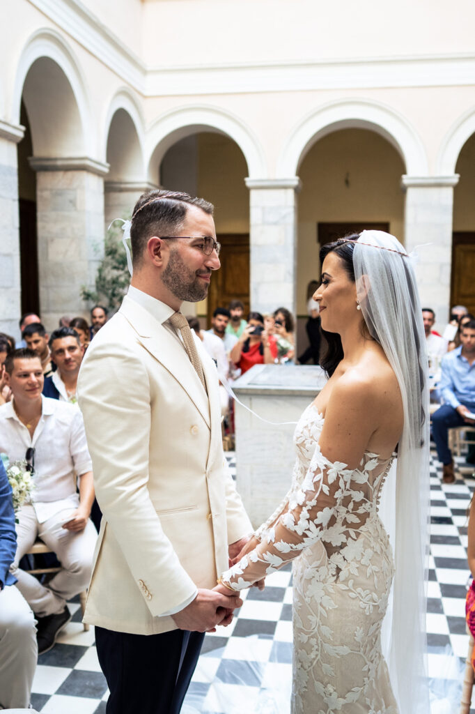 A romantic wedding in Syros - Ilia & Flavio
