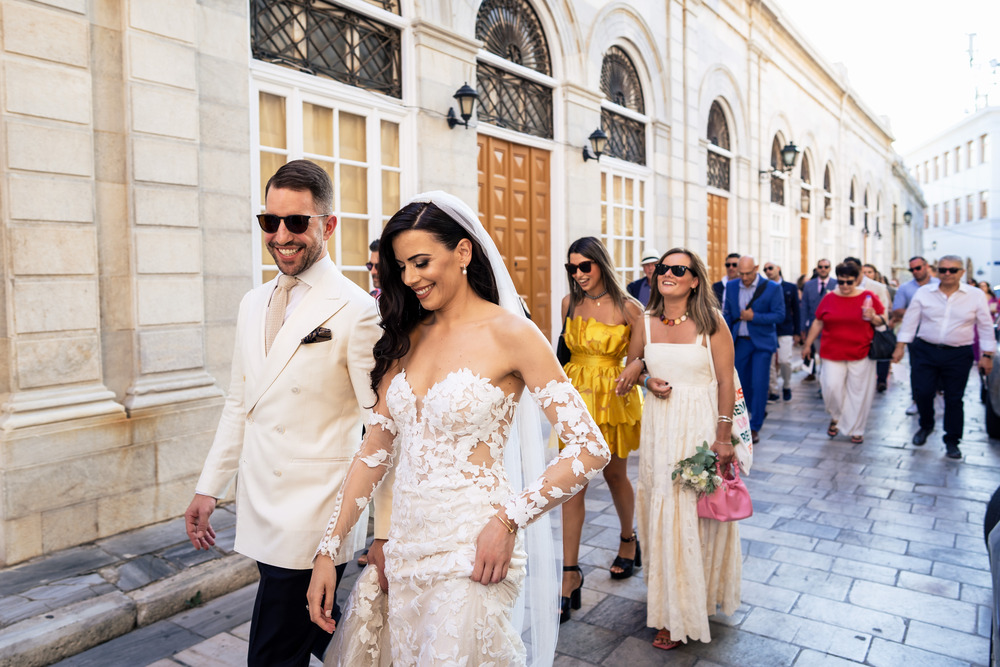 A romantic wedding in Syros - Ilia & Flavio