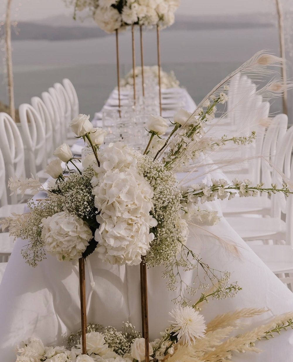 Flowery Santorini Wedding Florist