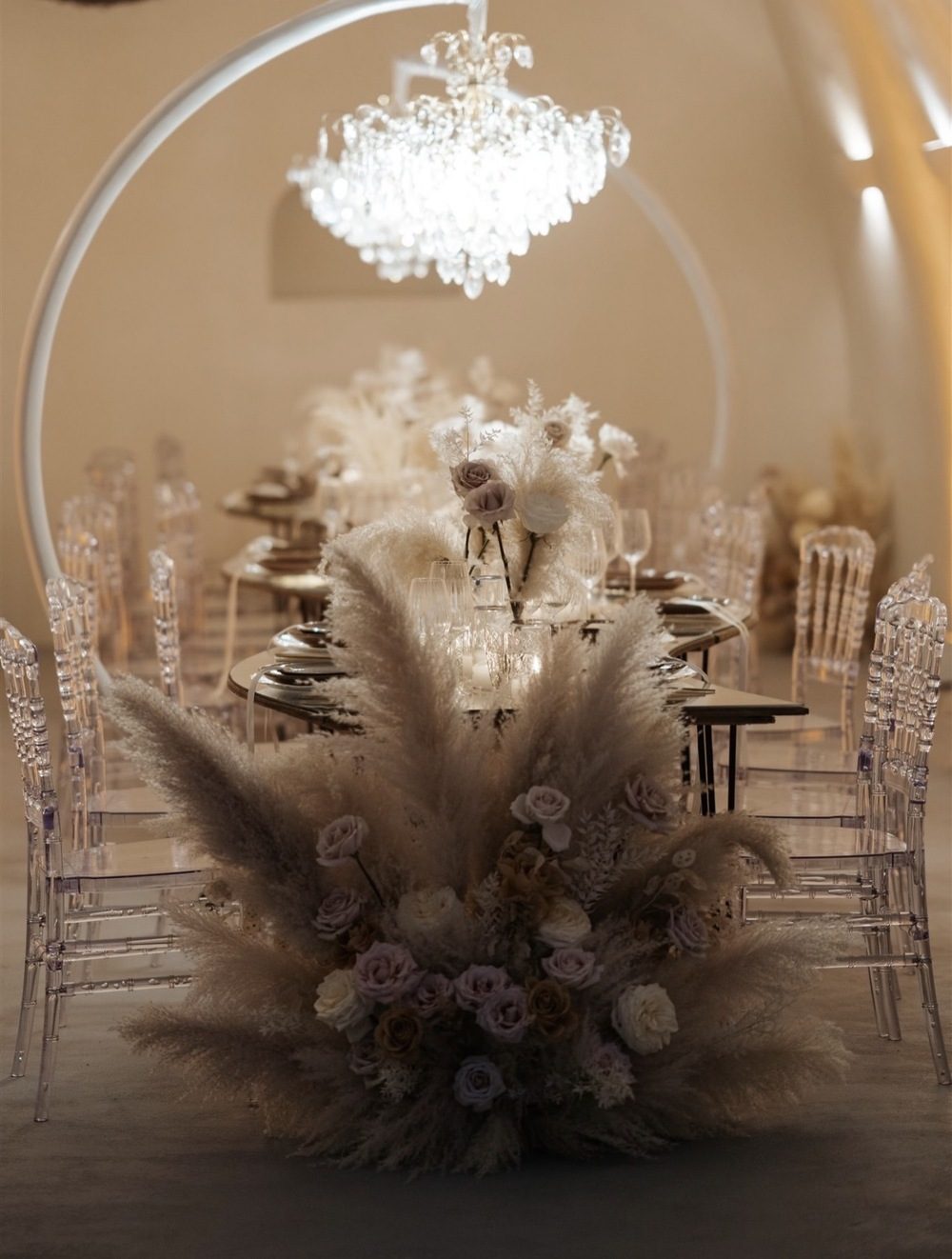 Flowery Santorini Wedding Design
